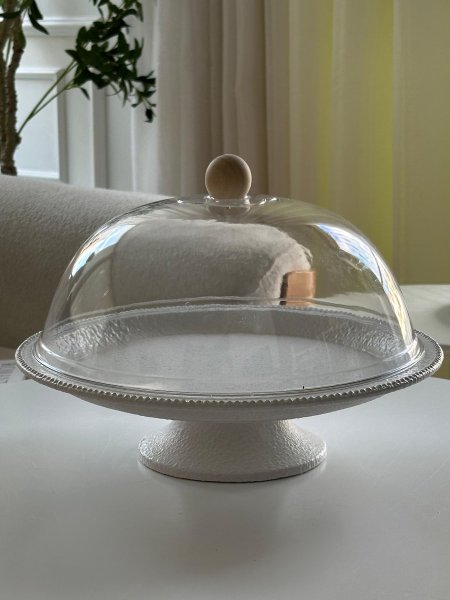 مضيفه جبصين مدوره مع قاعده غطا اكرلك