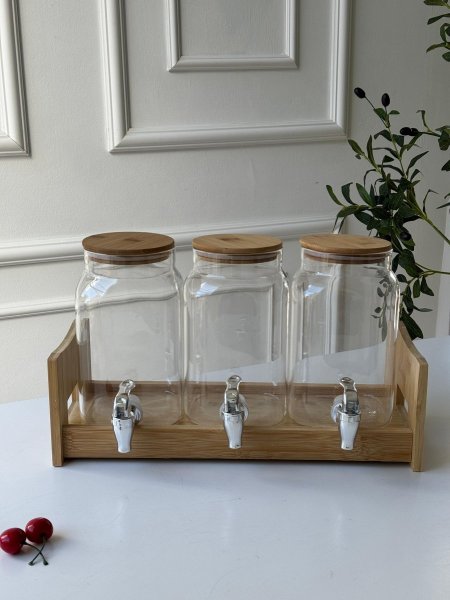 طقم 3 شربات مع حنيفه قاعده بامبو <br> <span class='text-color-warm'>نفذت الكمية (Sold Out)</span>