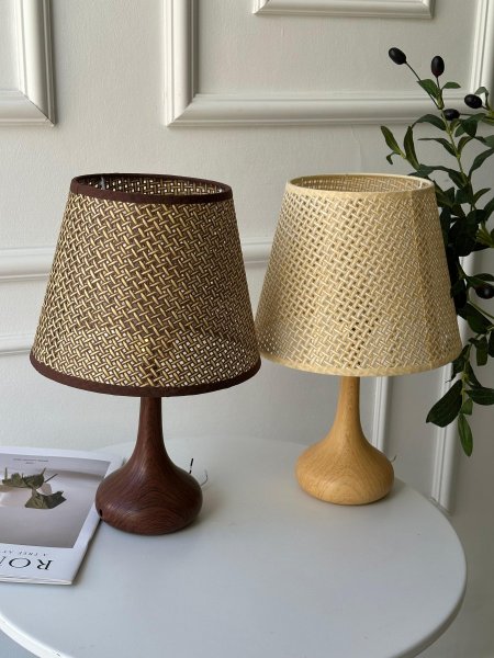 تيبل لامب قاعده حديد سلك وكبسه