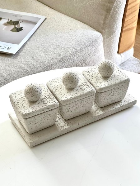 طقم سكريات+ستاند جبصين