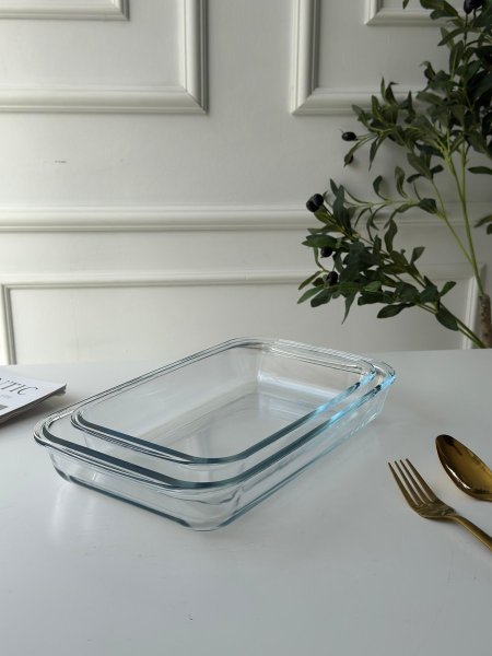 طقم بايركس قطعتين مستطيل