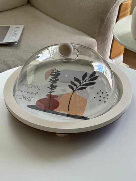 مضيفه خشب غطا اكرلك