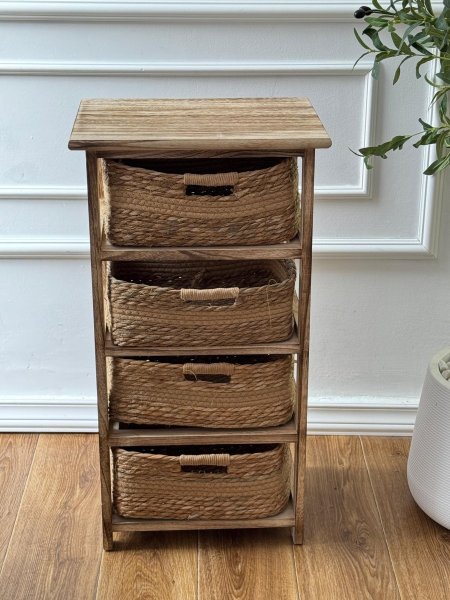 خزانه خشب 4 جوارير(74*40)سم <br> <span class='text-color-warm'>نفذت الكمية (Sold Out)</span>