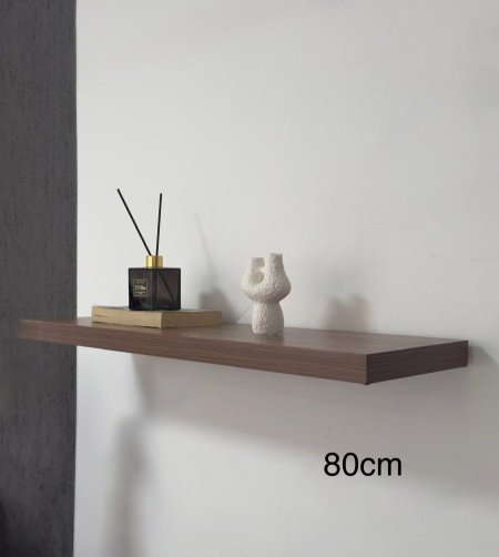 رف رفوف ديكور خشبي (80*24سم)