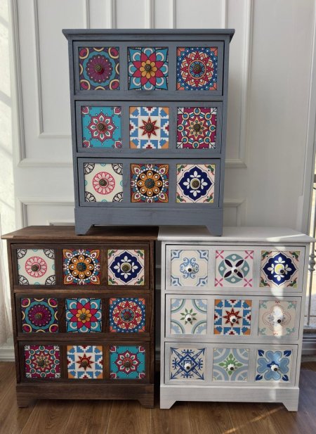 كومودين مغربي 9 جوارير (75*60*27سم)