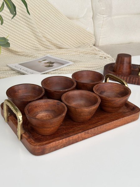 صحون مكسرات + صينيه هندي (34*24*9سم)