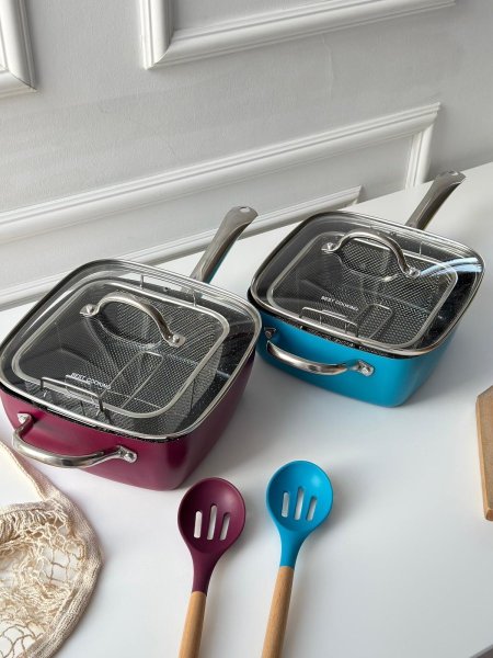 طنجره شبس + مصفاه + مغرفه بيست 24سم