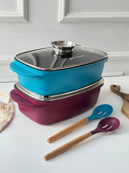 طنجره روستر جرانيت ملون بيست 32سم