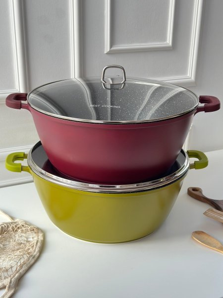 طنجره جرانيت ملون بيست 44سم