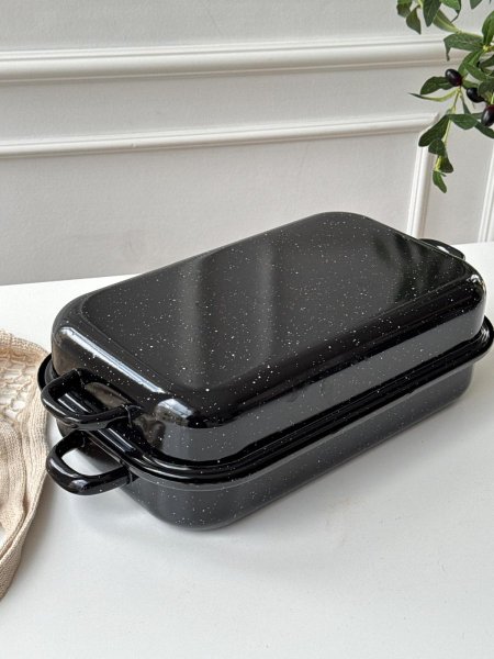 طنجره دجاج جرانيت مستطيل (38سم)