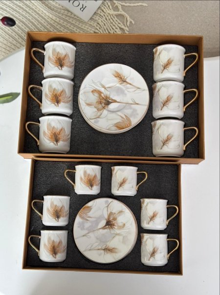 فناجين بورسلان مورد مذهب 6+6