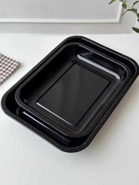 طقم صواني فرن مستطيل قطعتين