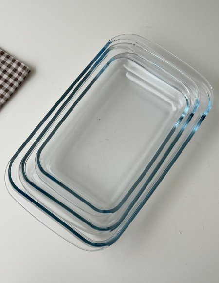 طقم بايركس مستطيل 3 قطع