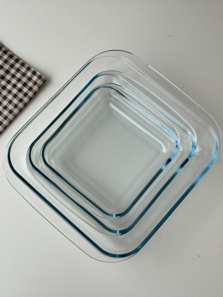 طقم بايركس مربع 3 قطع