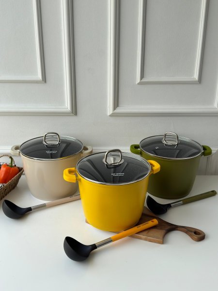 طنجره جرانيت ملون بيست طويل 24 سم