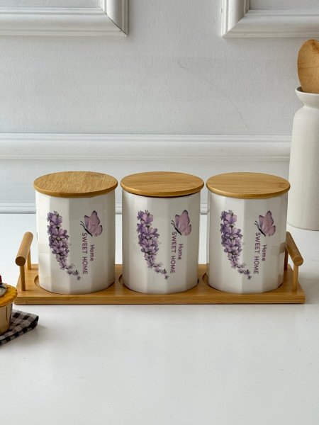 طقم سكريات بورسلان ستاند بامبو(12.5*10سم)