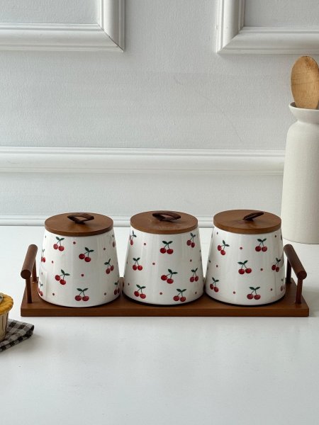 طقم سكريات بورسلان ستاند بامبو(9.5*10سم)