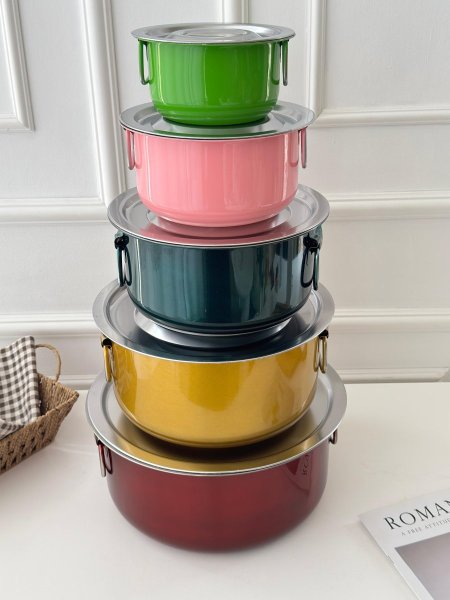 طقم تبرويل ستانلس 5 قطع (14+18+22+26+30سم)