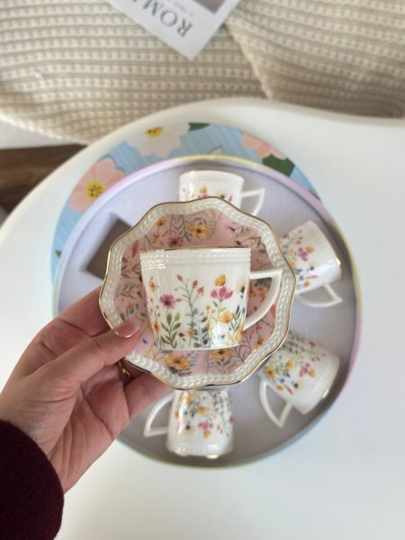 طقم فناجين قهوه 6+6