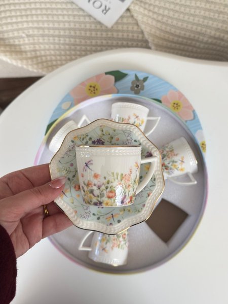 طقم فناجين قهوه 6+6