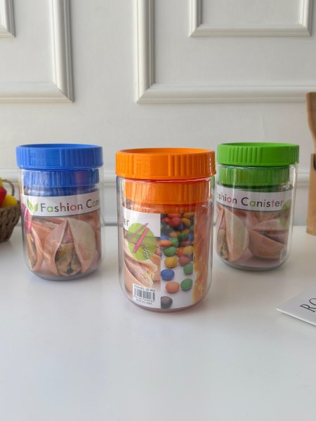 طقم مرتبانات بلاستيك / 4