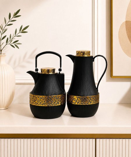 طقم/2 براد محزز مذهب