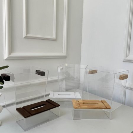 سطل+علبه محارم اكرلك