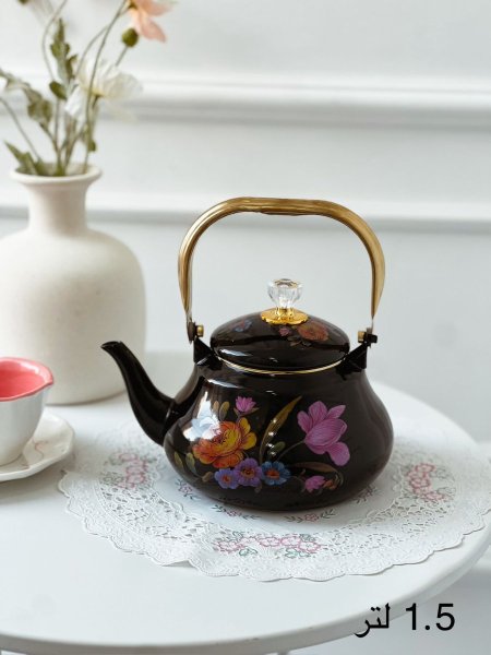 ابريق شاي توتيا اسود1.5لتر