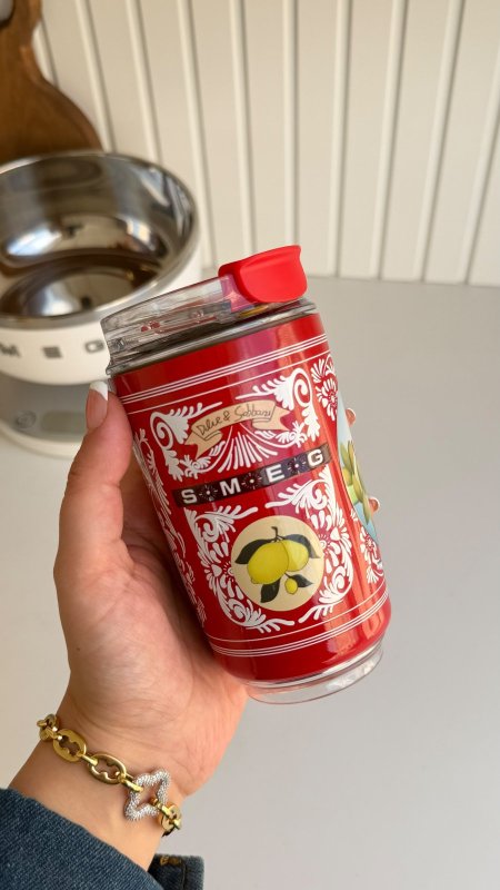 مج حراري ستيل من SMEG (240 مل)