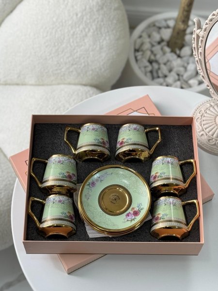 طقم فناجين قهوه مزاج بورسلان6+6 <br> <span class='text-color-warm'>نفذت الكمية (Sold Out)</span>