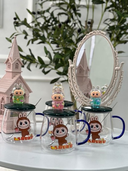 مج لبوبو زجاج اخضر