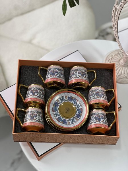 طقم فناجين قهوه مزاج بورسلان6+6 <br> <span class='text-color-warm'>نفذت الكمية (Sold Out)</span>