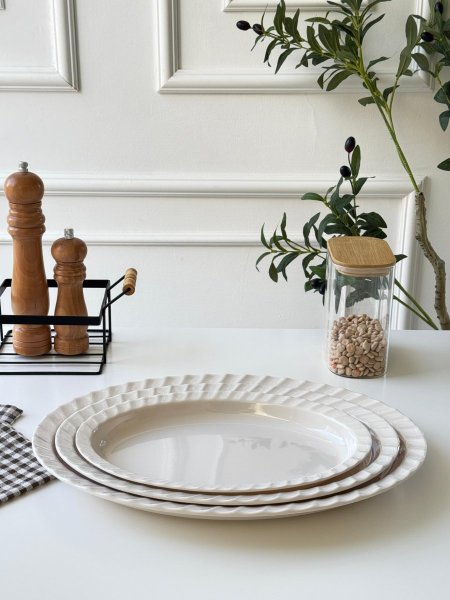 جاط بيضاوي مجور مموج