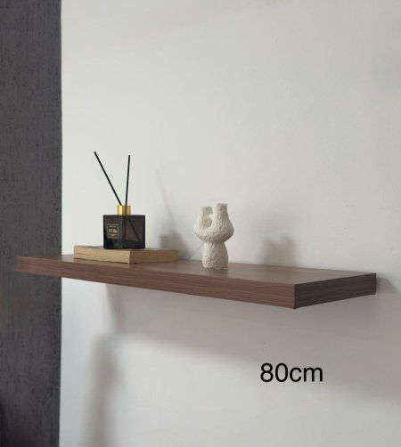 رف ديكور خشب بني